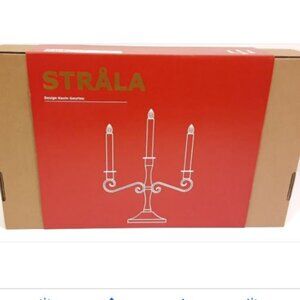 Discontinued IKEA STRALA Candelabra LED 3 Arm Candle Light 604.740.34 NEW